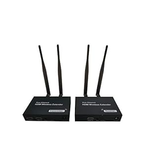 HDMI Wireless Transmitter and Receiver,HDMI Wireless Extender 5G Transmission video sender WIFI 200m/ 656ft Kit with IR Pass Through 1080P@60Hz Full HD full House Coverage Plug and Play