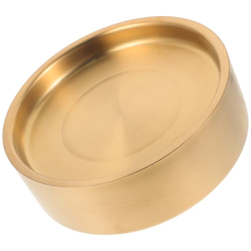 Plato sushi acero inoxidable 22 cm dorado miniatura 1
