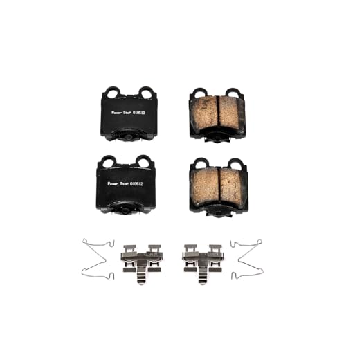 Image of PowerStop Rear Brake Pads for Lexus GS300 1998-05 |GS400 1998-00 |GS430 2001-05 |IS300 2001-05 |SC430 2002-10 - Z17 Ceramic Brake Pads with Installation Hardware, 17-771