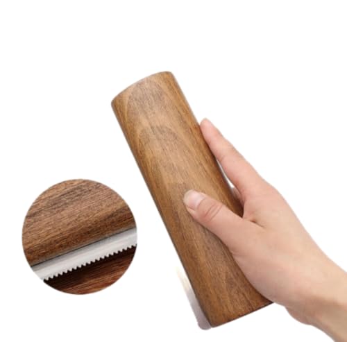 Spazzola per spargimento di cavalli con manico in legno Spazzola per peli di cavallo Raschietti Strumento di rimozione dei peli di animali domestici Strumento per la toelettatura per cani gattie (20*6