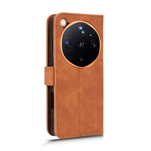 Image of for Oppo Find X9 Ultra 5G Leather Case Skin Feel Anti Drop Wallet Stand Flip Phone Cover - Brown