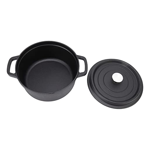 Tbest Sartenes para Estofado, Cast N Pot, Doble, 24 Cm, Bm Plano sin Recubrimiento para Estofado de Sopa