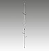 PRINCE HANGER, One Touch Steel Coat Rack, freestanding coat rack, for Clothes, Hats, Purse, Bags, for Living Room, Bed Room, Home Office Made in Korea, Silver, PHUS-0012