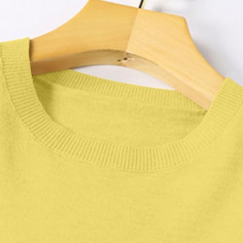 OIOLOYJM Fall Cashmere Sweaters for Women 2025 Crewneck Long Sleeve Tops Knitted Pullovers Lightweight Merino Wool Sweater