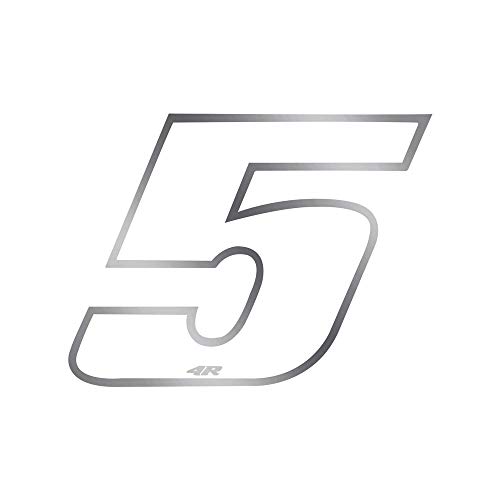 Image of Quattroerre Racing Number 5 Anodized Small, White
