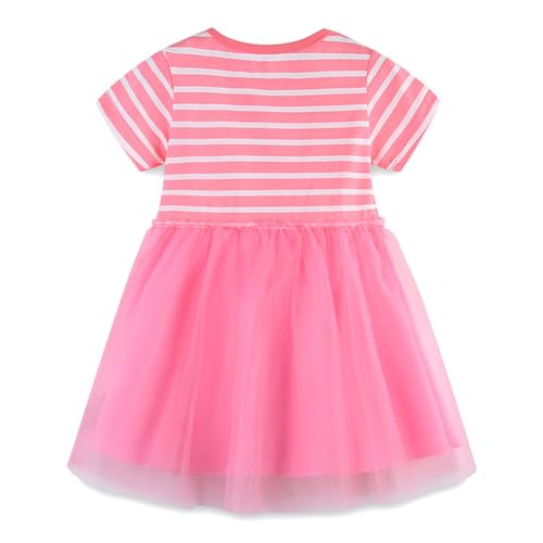Image of Girls Easter Dress 5t Dress Red Tutu Dress for Toddlers 5t Dresses for Girls Rabbit Dress for Little Girl Princess Dress for Girl Summer Size 5t(Bunny1464, 5t)