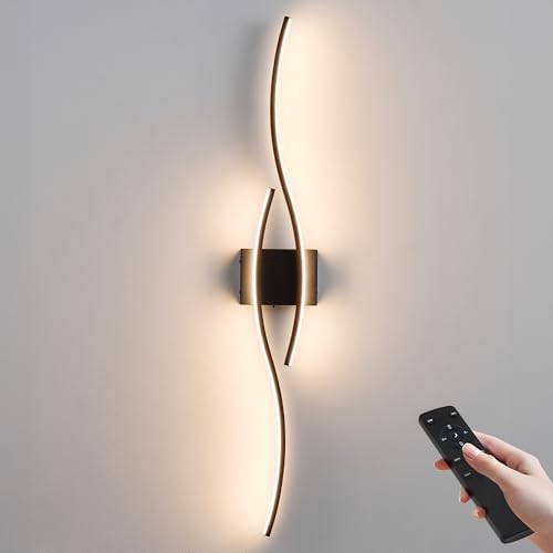 Image of KARTOOSH Wireless Wall Sconces, Dimmable LED Sconce with Remote