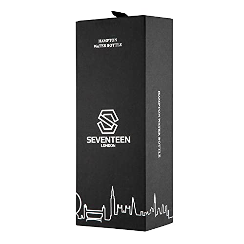 SEVENTEEN LONDON - Lekvrije, herbruikbare ‘Hampton’ waterfles in ivoor van roestvrij staal - Dubbelwandige thermosfles met vacuümisolatie zonder BPA - Houdt 24 uur lang koude dranken en 12 uur warme dranken vast - 400ml - Image 7