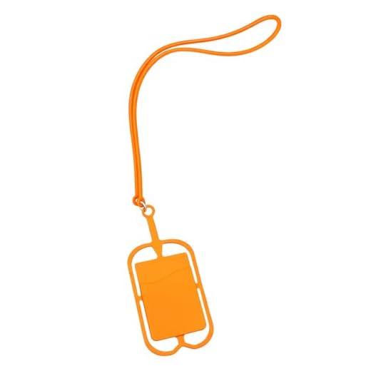 EDWERD Hands Free Phone Lanyard for Seniors & Parkinson’s, Adjustable Neck Strap to Secure Cellphone (Orange)
