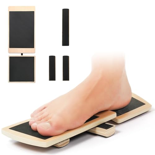 Tavoletta Propriocettiva, Legno Balance Board, Tavola Propriocettiva, per lo Stretching Della Caviglia, Correzione Della Postura, Stabilizzazione del Piede