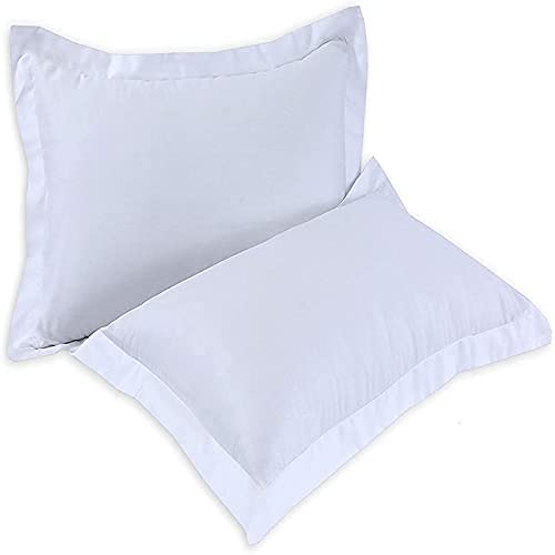 Parure de lit 5 étoiles de qualité hôtelière 800 fils 100 % pur coton égyptien style Oxford Paire de taies d'oreiller (taie d'oreiller : lot de 2 oreillers) Cover