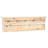 OUSEE Spatzenhaus 5-Fach 68x15x21 cm Tannenholz