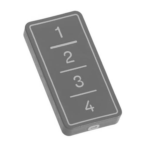 Dieffematic Trasmettitore Copiatore Multifrequenza 4 Canali - Telecomando Universale Autoapprendimento per Cancelli, Garage - Moonstone Grey