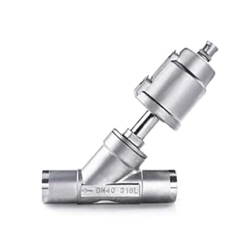 Vanne de siège pneumatique type Y DN15 filetée inox 304 - 5