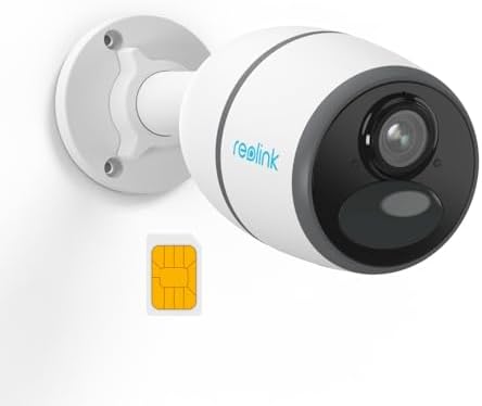 Reolink 3G/4G LTE Outdoor Surveillance Camera with Rechargeable B...