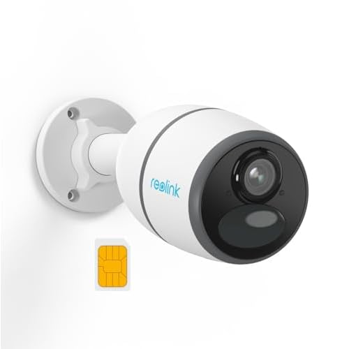 Reolink Go Plus 3G/4G LTE Überwachungskamera mit SIM-Karte 2K 4MP HD, Personen-/Autoerkennung, Akku Kamera Aussen Ohne WLAN, Videoüberwachung, Kompatibel mit Alexa/Google, 2-Wege-Audio