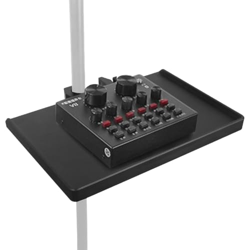 Tableta de trípode - bandeja de escritorio ajustable con clips | Soporte para la partición musical, accesorios para la tecnología de las pestañas, ideal para conciertos, ensayos, salones de belleza y