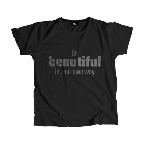 T-shirt unisexe Be Beautiful en noir idéal pour vos sorties urbaines quotidiennes