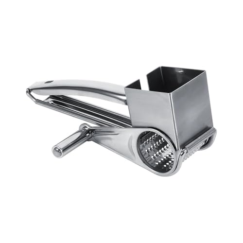 Rallador de queso multifuncional de 2 piezas, cortador de acero inoxidable portátil, triturador de chocolate, rallador de verduras, utensilio de cocina, fácil de limpiar, añade comodidad a la preparac