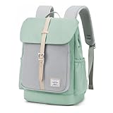 WINDTOOK Laptop Rucksack Damen 14 Zoll Klein HandgepäCk Rucksack Wasserdicht Mode Arbeitstasche Schulrucksack Teenager TagesrucksäCke Daypack für Reise Business Uni School (Blau) (Grün)
