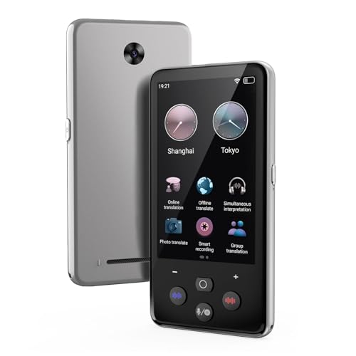 Language Translator Device, Two-Way Language Translator in 138 Languages, Online/Offline/AI/Voice/Photo Translation, 4 inch Touch Screen, Portable Instant Translator for Business