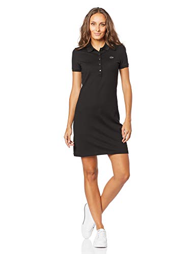 Vestido Curto, Lacoste, Feminino, Preto, G