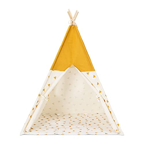 Navaris speeltent voor kinderen - Wigwam als speelhuisje - Tipi speeltent 120 x 120 x 160 cm - Voor kinderen vanaf 3 jaar - Afbeelding 7
