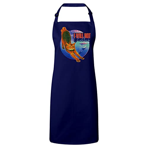 Tablier cuisine anti-tache chat dauphin pour cuisiner proprement avec humour