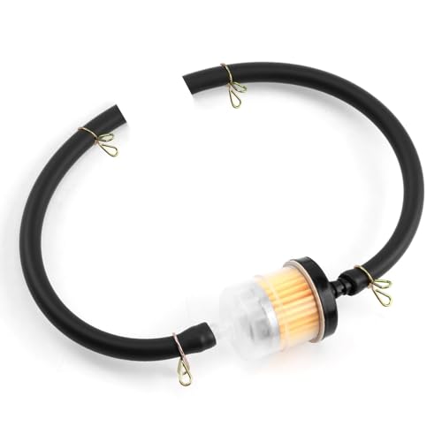 OnrySxn Tuyau de Carburant Kit pour Quad VTT 50CC-150CC, Robinet de Carburant Tuyau à Essence Réservoir Moto Crossbike Pocketbike Dirtbike,4 Colliers de Serrage Filtre...