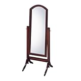 Proman Products - Barrington Full Length Free Standing Swivel Oval Traditional Classic Cheval Wooden Mirror (Walnut)