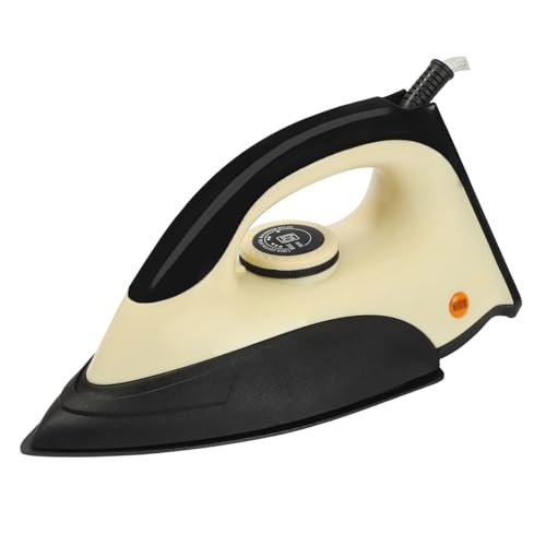 Image of CHARTBUSTERS Dry Iron | IS 302 ISI Certified | Adjustable Temperature Control | Non-Stick Coated Soleplate | Shock Proof Body | 1000W Fast Heating | by 99 Drops Oasis (YELLOW)