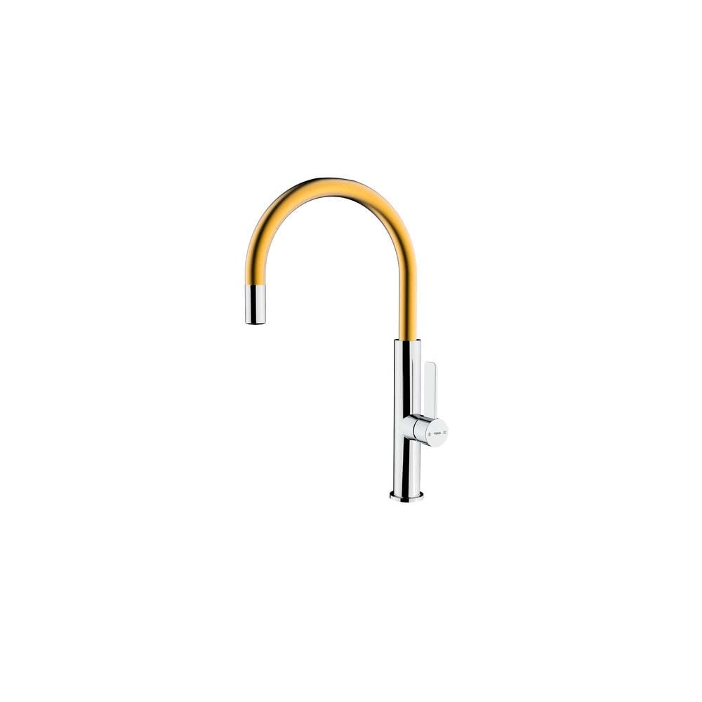 Grifo Teka FORMENTERA TOP FOT 995 CROMO/BRASS, Moa