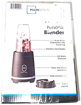 Mainstays Personal Black, White Blender (Black)