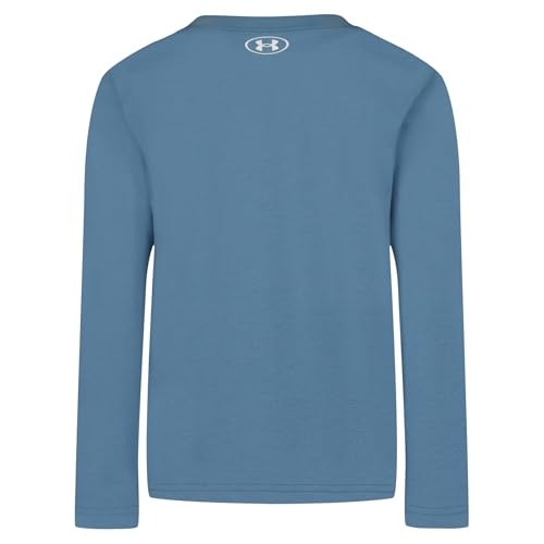 Image of Under Armour Boys' Long Sleeve Logo Graphic T-Shirt, Lightweight & Breathable, Relaxed Fit