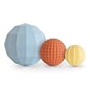 mushie Silicone Nesting Spheres Sensory Toy (Powder Blue) | Pack of 3