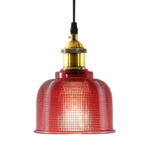 Lámpara colgante nórdica para balcón con pantalla de cristal