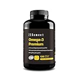 Premium Omega 3 IFOS Triglicéridos para Óptima Absorción – 1000 mg EPA + 500 mg DHA por Dosis – Aceite de Pescado Salvaje Certificado FOS – 120 Cápsulas Blandas