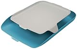 Leitz Corbeille à Courrier A4 avec Organiseur de Bureau, Cosy, Bleu, 52590061