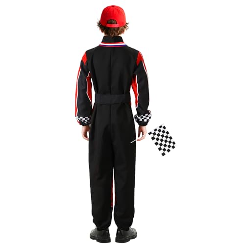 Disfraz Completo Niño Piloto de Carreras Talla S miniatura 4