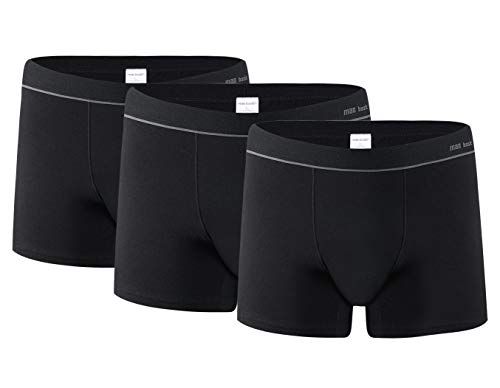 VANEVER Lot de 3 boxers en coton stretch pour homme Noir 3XL Cover