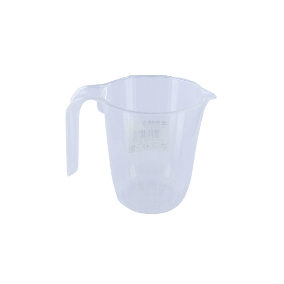 Fackelmann 44985 Plastic Measuring Jug, Kitchen Measuring Jug with Pouring Spout, Measuring Jug 500 ml, Kitchen Measuring Cup, Plastic, Transparent, 11.2 x 10 cm