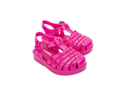 Image of mini melissa Possession Jelly Fisherman Sandal for Toddler and Kids | Iconic Fisherman Jelly Sandal for Toddlers & Girls, Adjustable Buckle, Waterproof, Bubblegum Scent, Play & Dress Shoes
