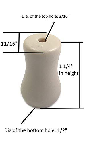 Image of Plastic Cord Tassel (Pull Cord /Cord Knobs /Drops Pull) for Blind /Shade- Clear, Grey, Brown, Black (5, Beige)