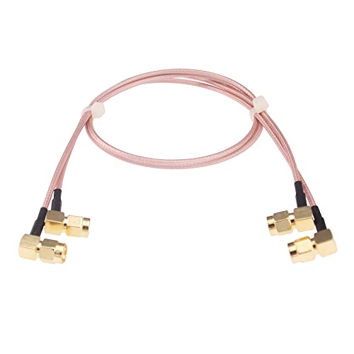 Cable Extensión Antena WiFi SMA Macho 50cm 2pcs miniatura 1