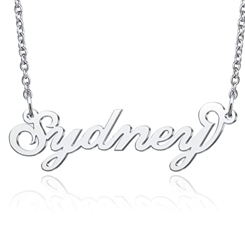 Carrie Style Name Necklace Personalized Customized Initial Pendant Choker Jewelry for Women Girls - Main Image