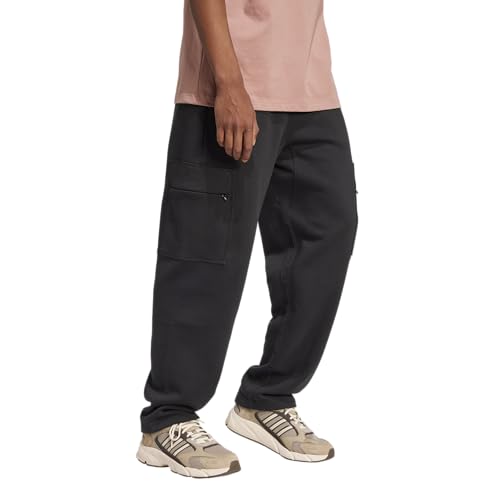 adidas Men's All SZN Fleece Graphic Loose Cargo Pants4