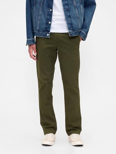 Image of Gap Men's Essential Straight Fit Khaki Chino Pants