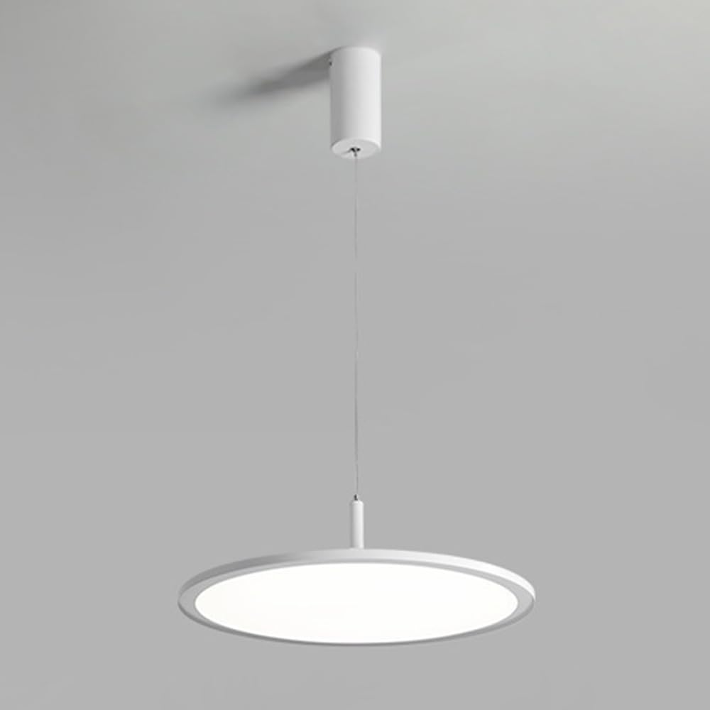 Lámpara colgante LED redonda ultrafina de techo y luces de diseño de metal