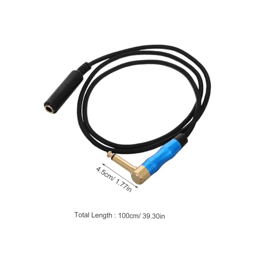 Cable adaptador de audio 1 m con conector Jack 6.35 mm miniatura 2