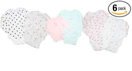 New Born Baby Boys and Girls Full Sleeves Bodysuit Rompers Onesies top Combo Set of 6 Cotton Regular fit Soft and Stylish in Multiple Designs Pattern Assorted Mix (Multi-color8, 12-18 Months)